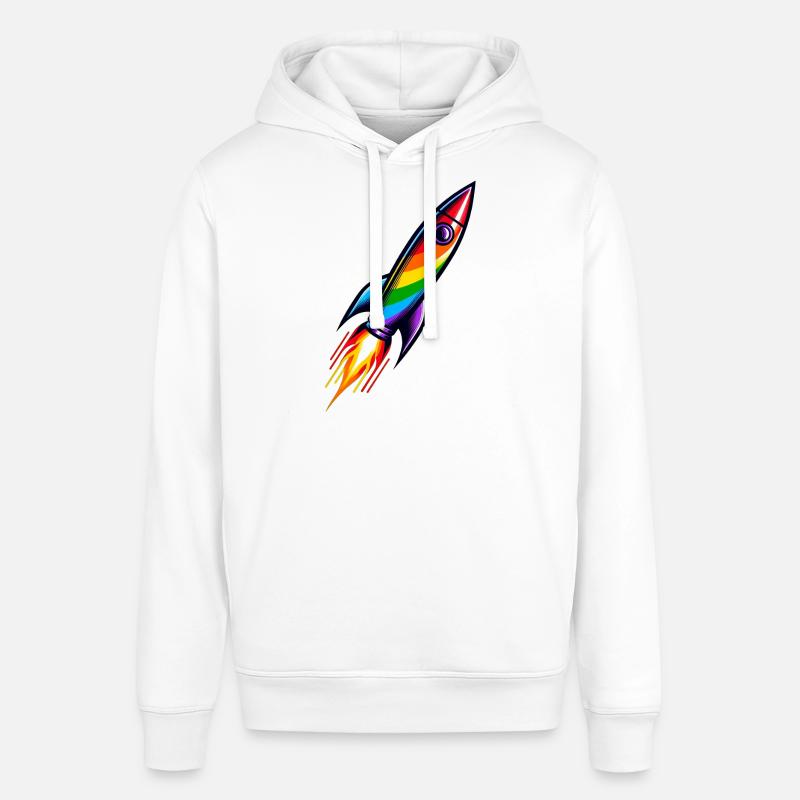 Fusée arc-en-ciel | Lancement d’une fusée - Sweat à capuche SOUNDER Stanley/Stella Unisexe - blanc