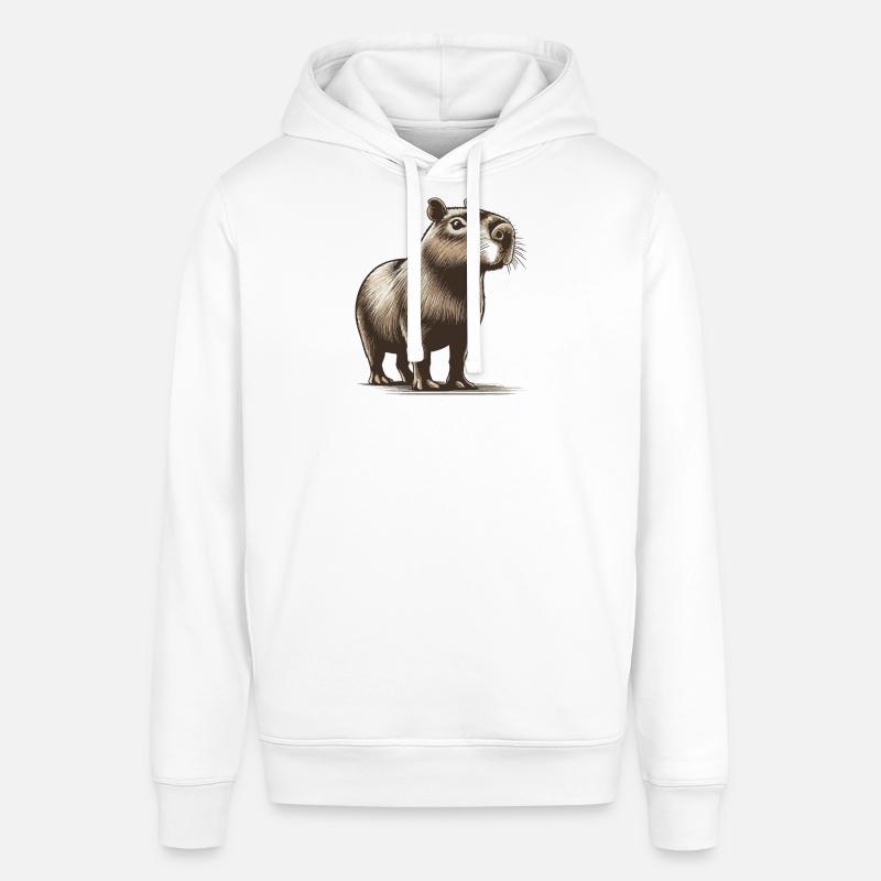 Capybara - Sweat à capuche SOUNDER Stanley/Stella Unisexe - blanc