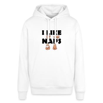 I like Naps - Faultiere - Langschläfer - Stanley/Stella Unisex Hoodie SOUNDER - Weiß - Vorne - Alina (178cm) & Michal (187cm)