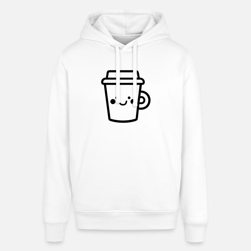Mug de café - Sweat à capuche SOUNDER Stanley/Stella Unisexe - blanc