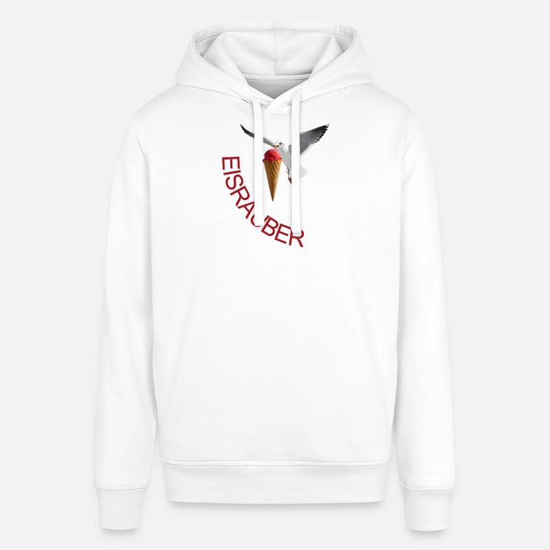 Möwe mit Eiscreme Eisräuber - Sweat à capuche SOUNDER Stanley/Stella Unisexe - blanc