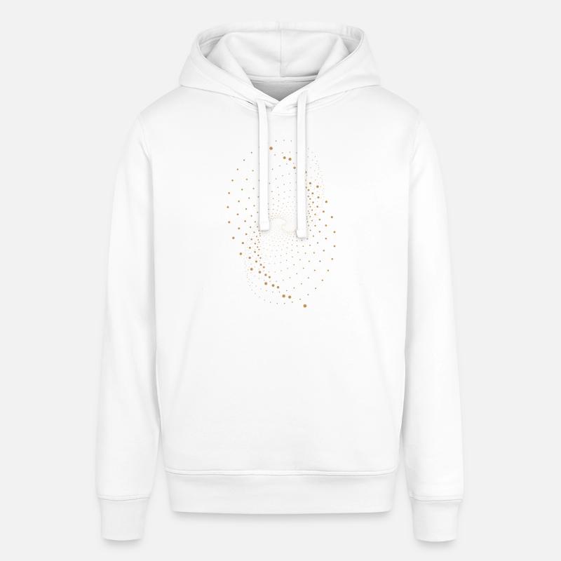 Conception de points abstraits - Sweat à capuche SOUNDER Stanley/Stella Unisexe - blanc