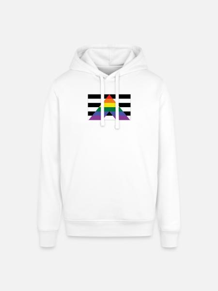 LGBT Straight Ally - Stanley/Stella SOUNDER Unisex Hoodie - white