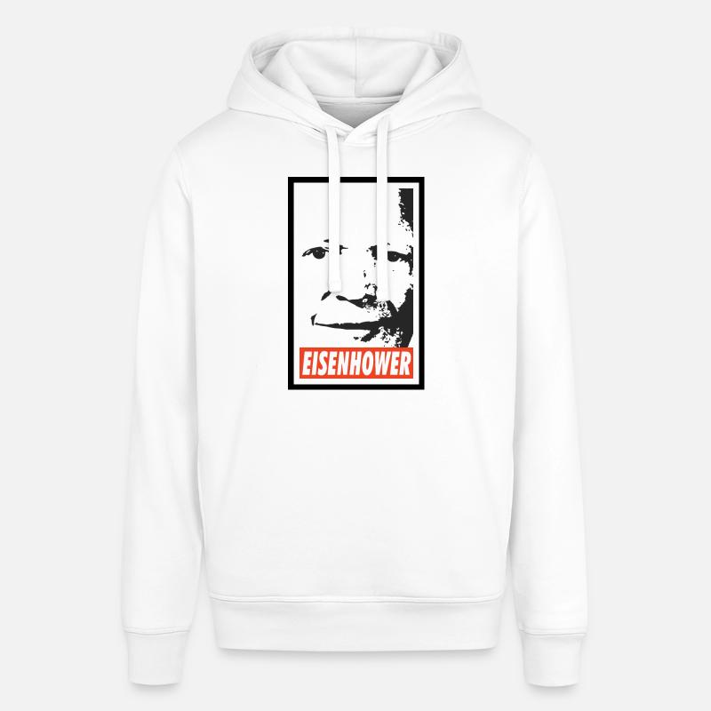 Dwight D. Eisenhower - Sweat à capuche SOUNDER Stanley/Stella Unisexe - blanc