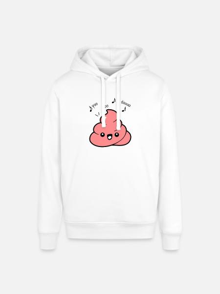 Emoji caca citations - Sweat à capuche SOUNDER Stanley/Stella Unisexe - blanc