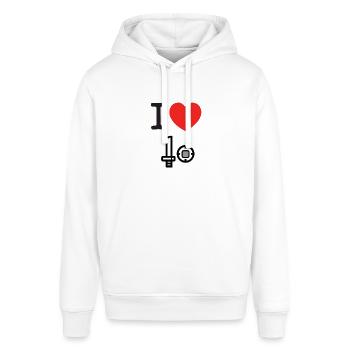 ilovesns - Sweat à capuche SOUNDER Stanley/Stella Unisexe - blanc - Devant - Alina (178cm) & Michal (187cm)