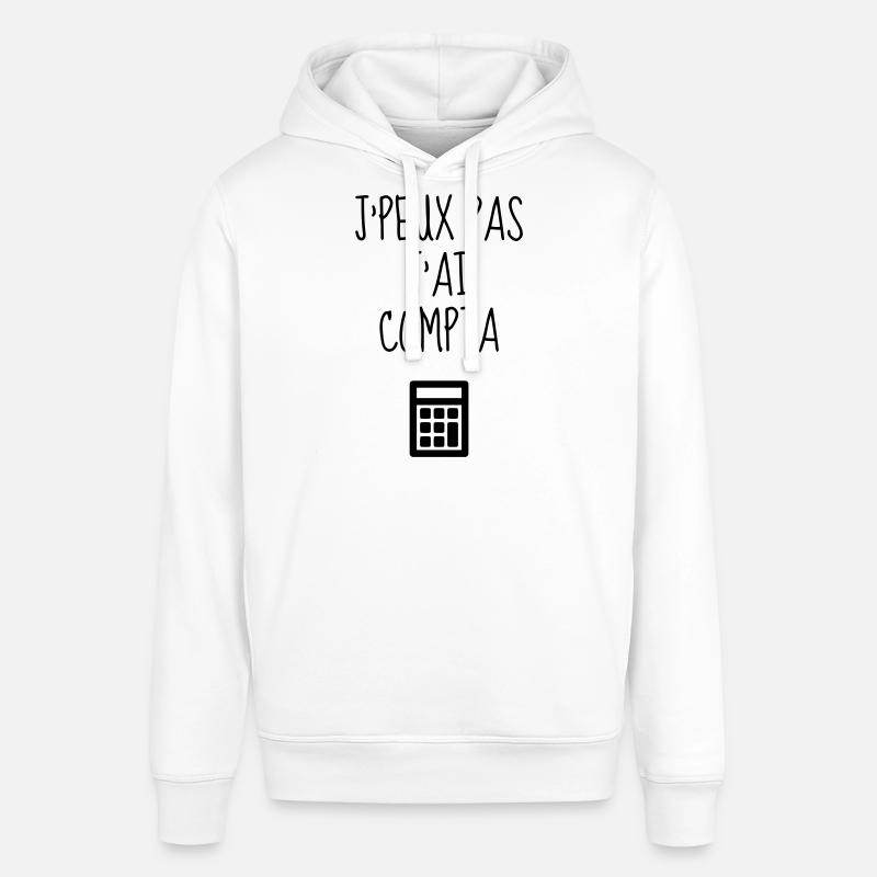 comptable / comptabilité / compter / chiffre - Sweat à capuche SOUNDER Stanley/Stella Unisexe - blanc