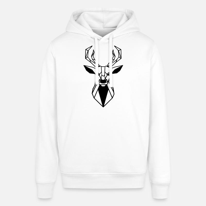 Cerf - Sweat à capuche SOUNDER Stanley/Stella Unisexe - blanc