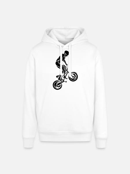 BMX Fahrer Triabal - Stanley/Stella Unisex Hoodie SOUNDER - Weiß