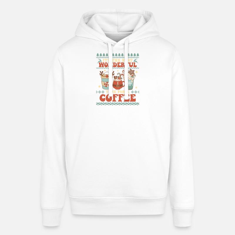 Pull de Noël moche - Sweat à capuche SOUNDER Stanley/Stella Unisexe - blanc