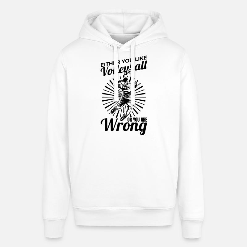 Entweder magst du Volleyball oder nicht - Stanley/Stella Unisex Hoodie SOUNDER - Weiß