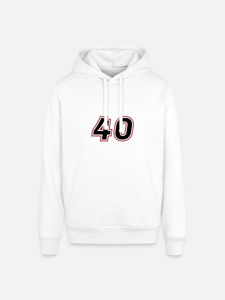 40 nombre symbole - Sweat à capuche SOUNDER Stanley/Stella Unisexe - blanc