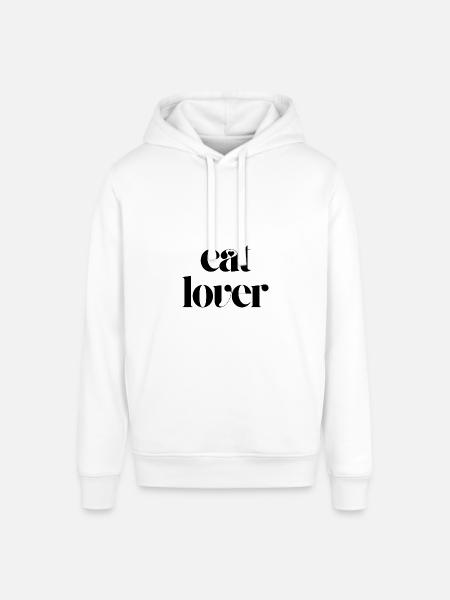 cat lover - Stanley/Stella SOUNDER Unisex Hoodie - white