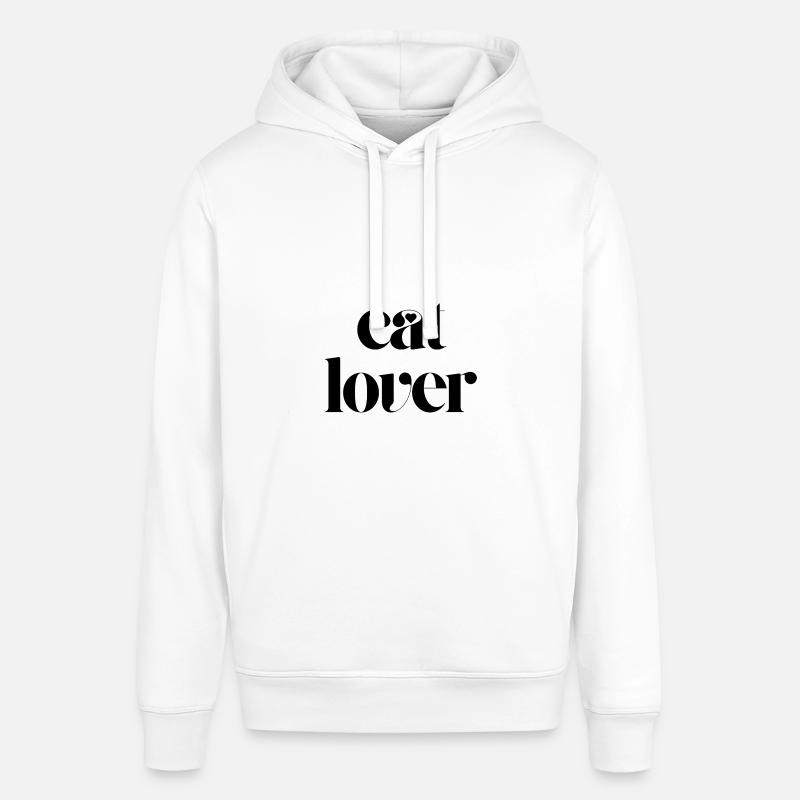 cat lover - Stanley/Stella SOUNDER Unisex Hoodie - white