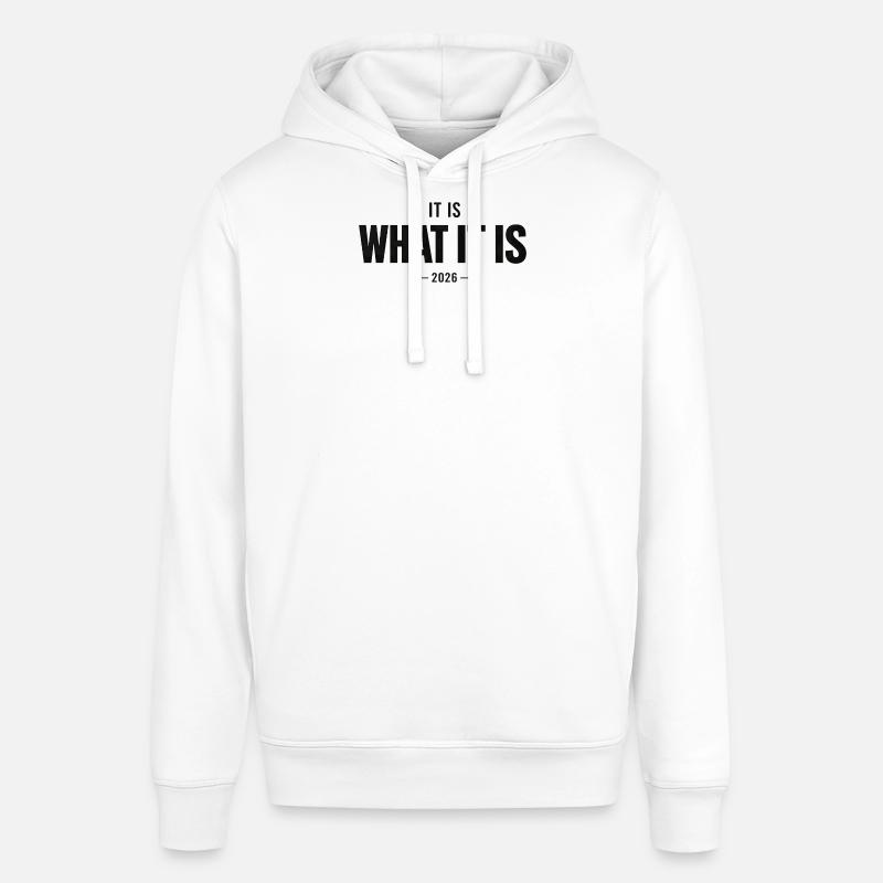 C’est ce que c’est 2026 - Sweat à capuche SOUNDER Stanley/Stella Unisexe - blanc