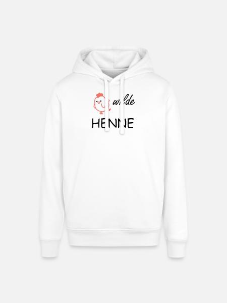 wild hen - Stanley/Stella SOUNDER Unisex Hoodie - white