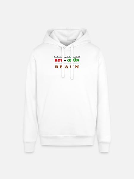 rouge + vert = marron - Sweat à capuche SOUNDER Stanley/Stella Unisexe - blanc