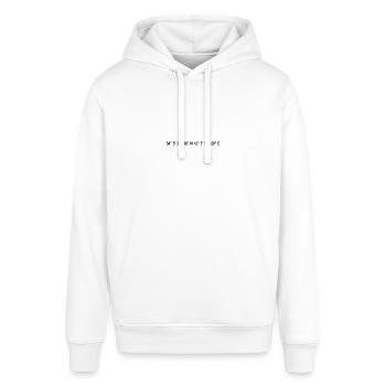 Rostock Koordinaten - Stanley/Stella Unisex Hoodie SOUNDER - Weiß - Vorne - Alina (178cm) & Michal (187cm)