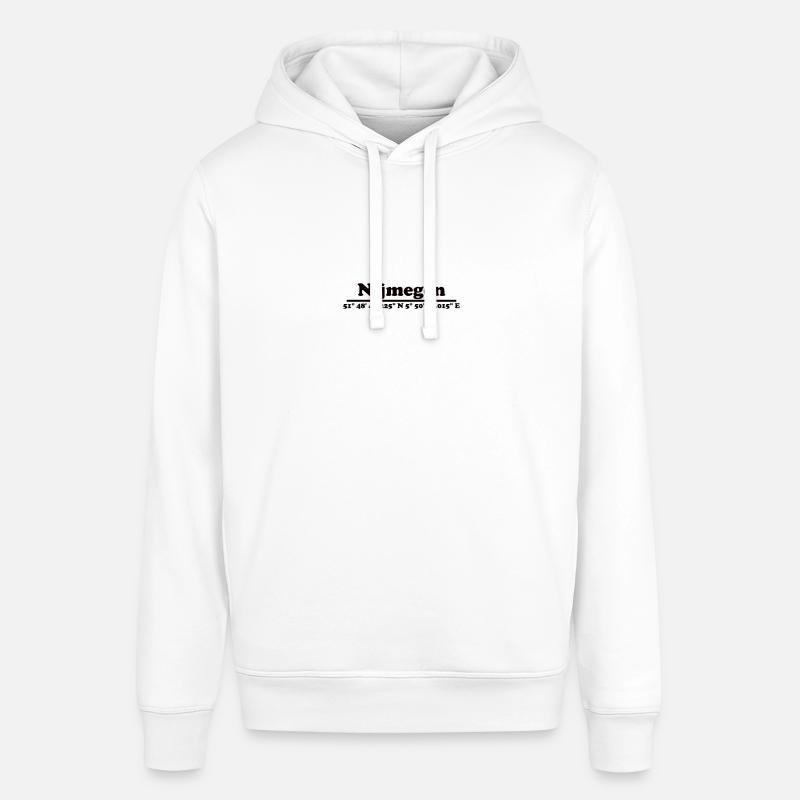 Coordonnées de Nimègue - Sweat à capuche SOUNDER Stanley/Stella Unisexe - blanc