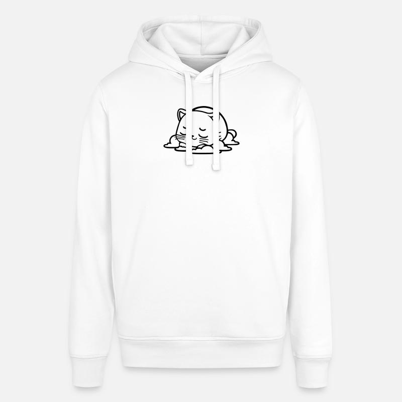 petit chat qui dort - Sweat à capuche SOUNDER Stanley/Stella Unisexe - blanc
