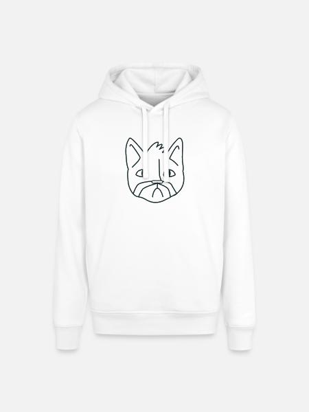 Chat Moustache malheureux chat - Sweat à capuche SOUNDER Stanley/Stella Unisexe - blanc