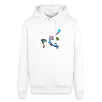 Gymnast, yoga, sports, exercises, dancing, gymnastics - Stanley/Stella SOUNDER Unisex Hoodie - white - Front - Alina (178cm) & Michal (187cm)