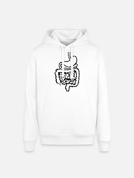 Arzt_Darm_d1 - Stanley/Stella Unisex Hoodie SOUNDER - Weiß