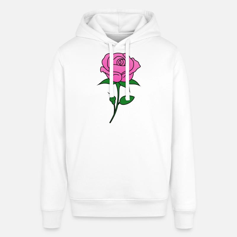 Rose rose - Sweat à capuche SOUNDER Stanley/Stella Unisexe - blanc