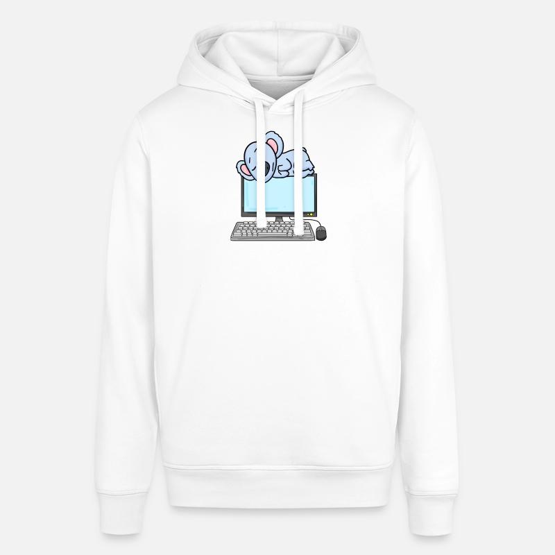 Koala Computer Nerd Programmeur Cadeau - Sweat à capuche SOUNDER Stanley/Stella Unisexe - blanc