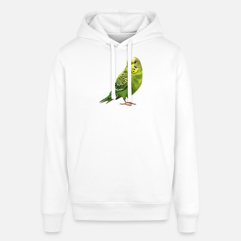 Conception de perruche Joie de vivre - Sweat à capuche SOUNDER Stanley/Stella Unisexe - blanc