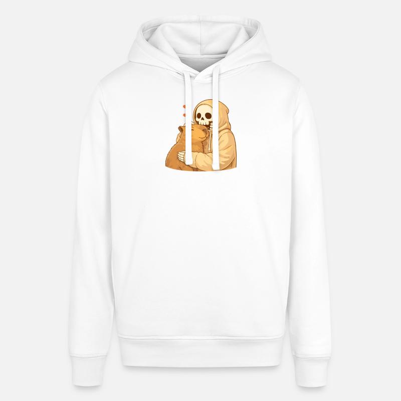 Squelette Douillet avec Capybara – Sécurité - Sweat à capuche SOUNDER Stanley/Stella Unisexe - blanc