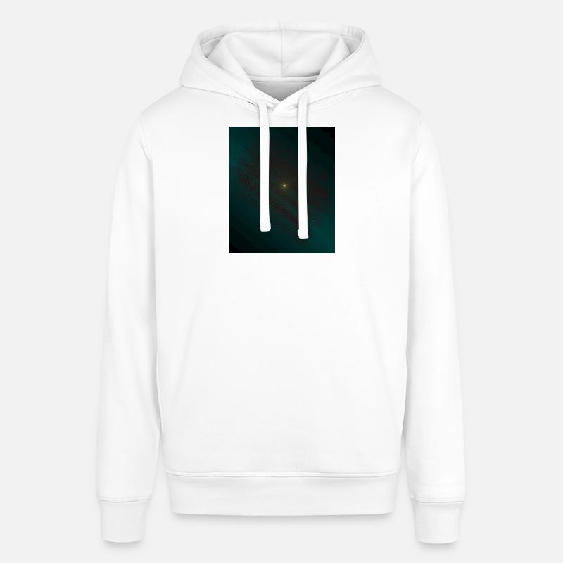 Spirale de lutte turquoise au centre - Sweat à capuche SOUNDER Stanley/Stella Unisexe - blanc