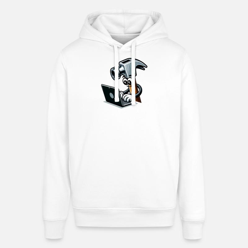 HammerCode : l’outil rencontre les bits - Sweat à capuche SOUNDER Stanley/Stella Unisexe - blanc