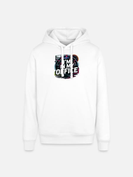 I'm in my office - Stanley/Stella SOUNDER Unisex Hoodie - white