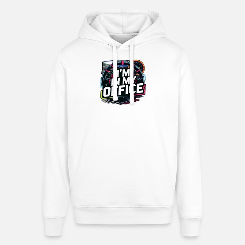 Je suis dans mon bureau - Sweat à capuche SOUNDER Stanley/Stella Unisexe - blanc