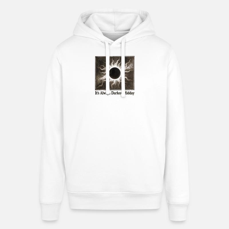 Midi le plus sombre | Éclipse solaire - Sweat à capuche SOUNDER Stanley/Stella Unisexe - blanc