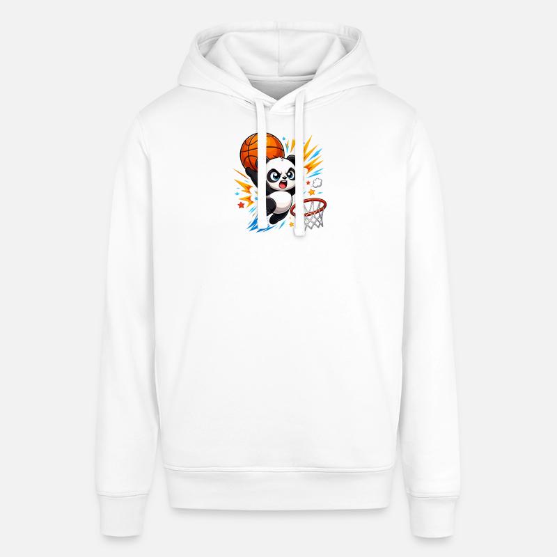 Puissant Panda Slam Dunk - Sweat à capuche SOUNDER Stanley/Stella Unisexe - blanc