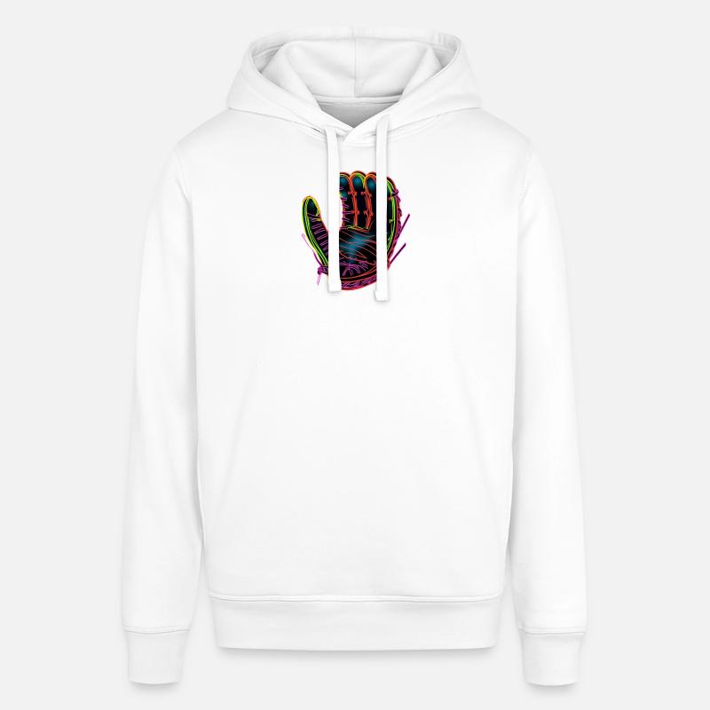 Gant de baseball Synthwave - Sweat à capuche SOUNDER Stanley/Stella Unisexe - blanc