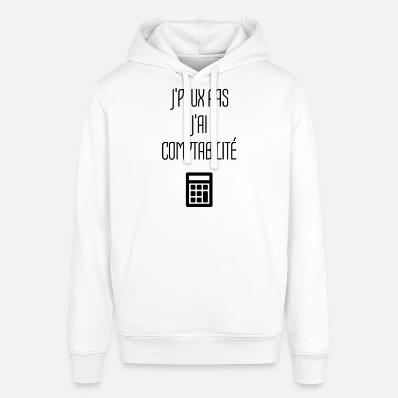 comptable / comptabilité / compter / chiffre - Sweat à capuche SOUNDER Stanley/Stella Unisexe - blanc