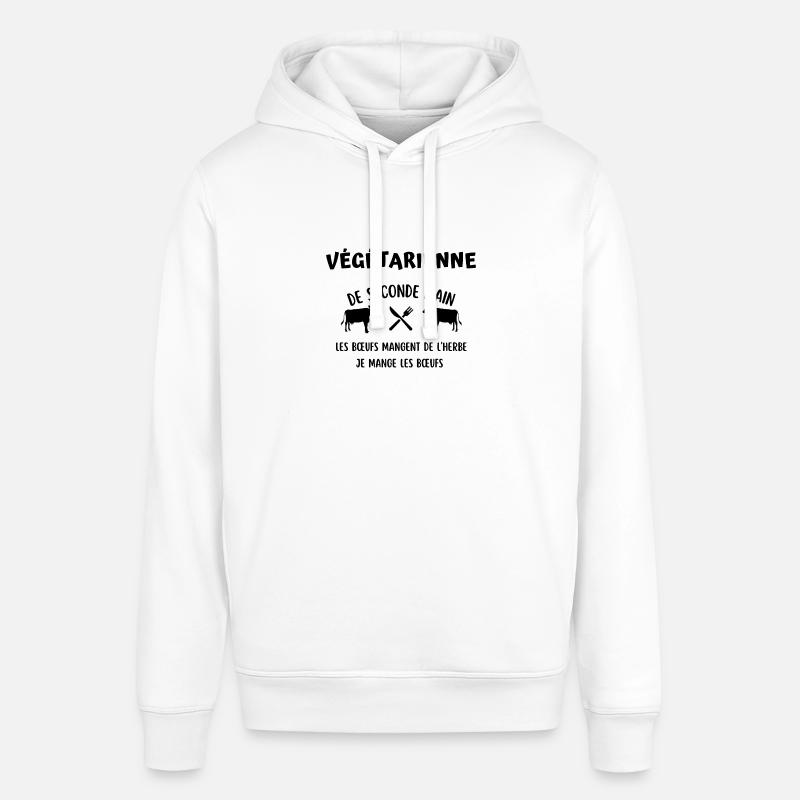 végétarienne de seconde main - Sweat à capuche SOUNDER Stanley/Stella Unisexe - blanc