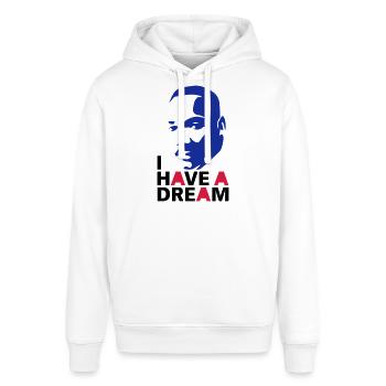 MARTIN LUTHER KING - Stanley/Stella Unisex Hoodie SOUNDER - Weiß - Vorne - Alina (178cm) & Michal (187cm)