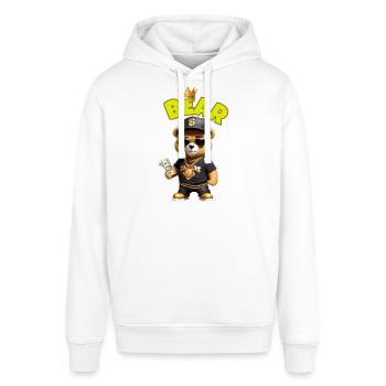 Teddybär mit Geld - Stanley/Stella Unisex Hoodie SOUNDER - Weiß - Vorne - Alina (178cm) & Michal (187cm)