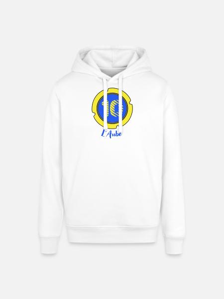Logo of the Aube department 10 - Stanley/Stella SOUNDER Unisex Hoodie - white