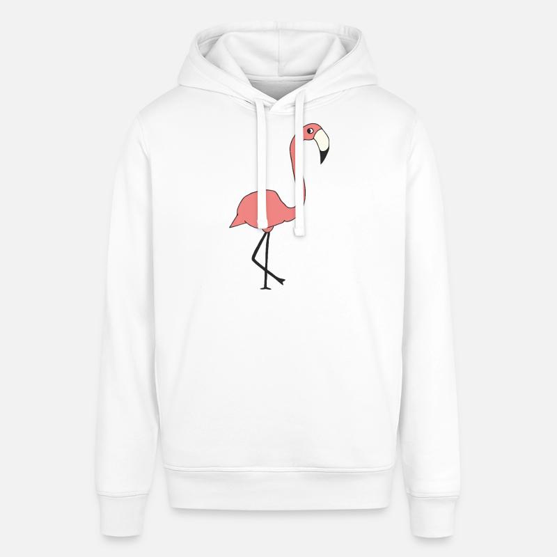 Flamingo - Stanley/Stella SOUNDER Unisex Hoodie - white