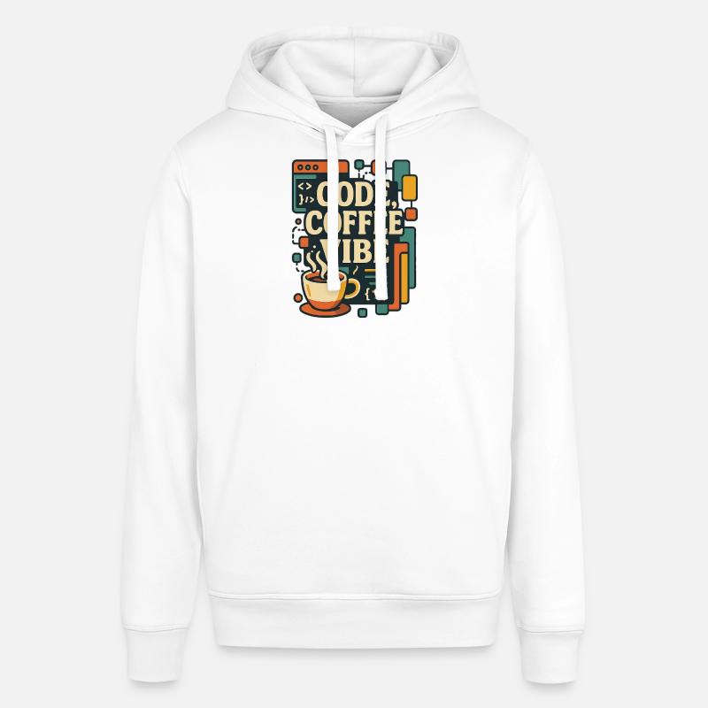 Code Coffee Vibe – T-shirt Programmeur drôle - Sweat à capuche SOUNDER Stanley/Stella Unisexe - blanc