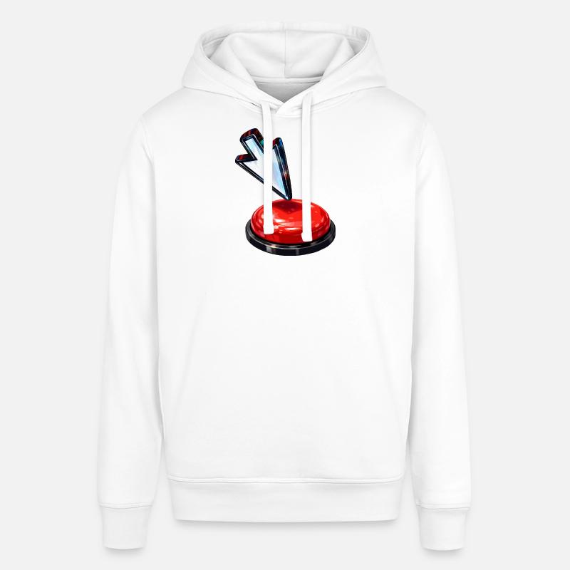 Bouton flèche vers le bas - Sweat à capuche SOUNDER Stanley/Stella Unisexe - blanc