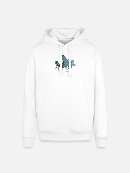 Pferde Horses - Stanley/Stella Unisex Hoodie SOUNDER - Weiß