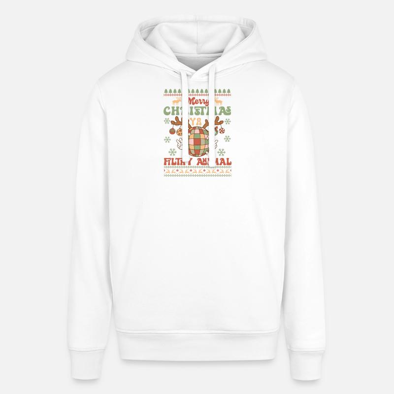 Pull de Noël moche - Sweat à capuche SOUNDER Stanley/Stella Unisexe - blanc