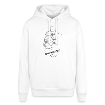Sois mon Valentin - Sweat à capuche SOUNDER Stanley/Stella Unisexe - blanc - Devant - Alina (178cm) & Michal (187cm)