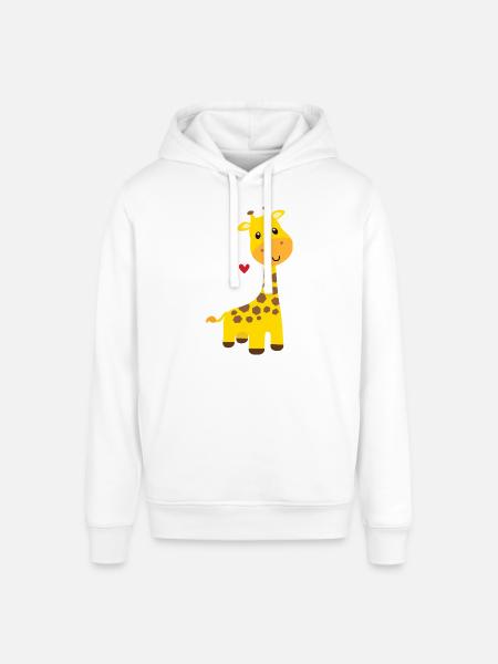 Giraffe - Stanley/Stella SOUNDER Unisex Hoodie - white